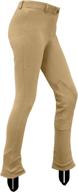 👖 baseq lily children's low-rise pull-on jodhpurs: stylish euro seat and knee patch riding pants логотип