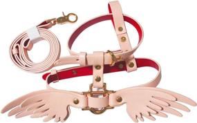 img 4 attached to 🐶 WhaleCreation Pet Collar and Leash Set with Angel's Wings Costumes - Stylish Dog Collar