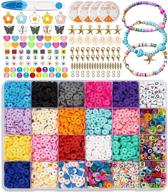 📿 rotesonne 5400 pcs polymer clay beads: heishi spacer beads kit for diy jewelry making, 6mm disc flat beads for bracelets & necklaces logo