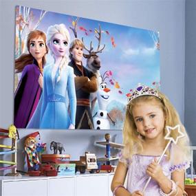 img 2 attached to ❄️ Frozen Birthday Party Supplies - 120 Pieces of Frozen Party Decorations & Games, Table Cloth, Banner, Plates, Cups, Napkins - Ideal for 10 Guests