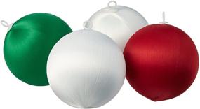 img 1 attached to 🎾 Handy Hands Satin Balls - White/Red/Green, 3-Inch