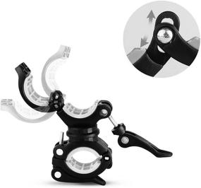 img 2 attached to 🔦 Vonpri [2 Pack] Flashlight Mount Holder, Bicycle Mounting Bracket Torch Clip with 360º Rotation