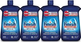img 4 attached to Enhance Dishwasher Performance with Finish Jet-Dry Rinse Aid - 8.45oz, 4-Pack