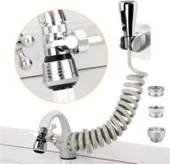 🚿 enhanced kitchen sink sprayer set: replacement spray head with 79" recoil hose, holder, aerator & diverter valve for powerful water pressure and efficientity logo