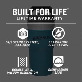 img 3 attached to Stanley IceFlow Stainless Steel Tumbler: Vacuum Insulated Water Bottle with Straw - Leakproof Flip, Perfect for Home, Office, or Car - Reusable Cup