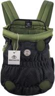 🐾 bigeyescute pet carrier backpack: adjustable frontpack for small/medium dogs - perfect for traveling, hiking & camping (size: m) logo