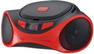 🎵 sylvania srcd1063bt-red bluetooth cd radio boom box - portable red edition logo
