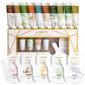 img 3 attached to 🎁 Moisturizing Hand Cream and Mask Gift Set - 10 Scented Lotions &amp; 5 Conditioning Masks with Shea Butter, Vitamin E, and Jojoba Oil - Perfect Gift for Women, Men, Mom, Christmas, Birthday