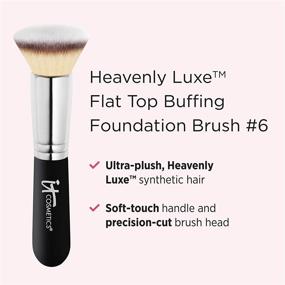 img 3 attached to 💁 It Cosmetics Heavenly Luxe Flat Top Buffing Airbrush Foundation Brush: Achieve Flawless Airbrushed Finish