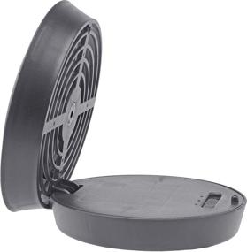 img 1 attached to 🌬️ O2COOL 5-дюймовый портативный вентилятор: питание от батарей или USB, идеально подходит для путешествий, на открытом воздухе, кемпинга, в автомобиле и в офисе - компактный складной дизайн с регулируемой головкой для точного направления потока воздуха - черный.