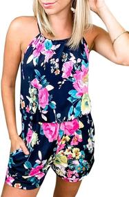 img 2 attached to 👗 Eiffel Strapless Jumpsuit Rompers - Stylish Women's Clothing in Jumpsuits, Rompers & Overalls