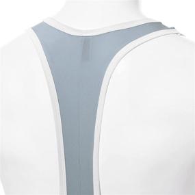 img 1 attached to 🏋️ Ice Silky Racerback Men's Suspender Jockstrap Intimate Bodywear: Wrestling Singlet Leotard with Athletic Supporter Underwear Jumpsuit