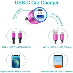 img 3 attached to Rapid USB C Car Charger For IPhone 12 Pro Max 12Pro 12Mini 12 12SE XR XS X 8 Samsung Galaxy S20/S21 Ultra S21 S21 S10E S20 A21/51 Note 21