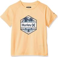 👕 hurley boys rash guard shirt: premium swimwear for boys' exclusive comfort logo