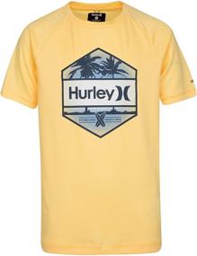 img 3 attached to 👕 Hurley Boys Rash Guard Shirt: Premium Swimwear for Boys' Exclusive Comfort