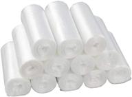 pekky 1.5 gallon clear trash bags, small garbage bag, bulk pack of 300 logo