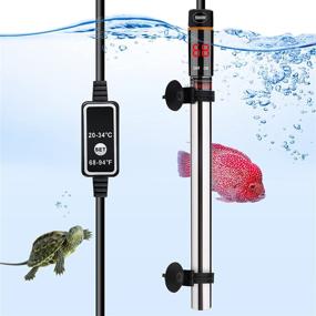 img 4 attached to Enhanced 500W Aquarium Heater: Auto Thermostat, LED Digital Display, External Temperature Controller - Ideal for Saltwater and Freshwater Tanks