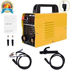 img 3 attached to 🔌 110V IGBT AC DC Welding Machine: Beginner Welder with 200Amp Power, LCD Display & Welding Rod Equipment - Tools & Accessories Included