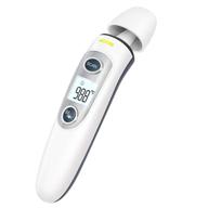 🌡️ digital baby thermometer: forehead and ear, fever alarm, memory function - ideal for babies, adults. indoor and outdoor use logo