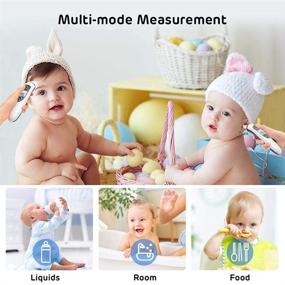 img 2 attached to 🌡️ Digital Baby Thermometer: Forehead and Ear, Fever Alarm, Memory Function - Ideal for Babies, Adults. Indoor and Outdoor Use