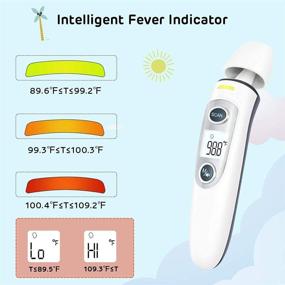 img 1 attached to 🌡️ Digital Baby Thermometer: Forehead and Ear, Fever Alarm, Memory Function - Ideal for Babies, Adults. Indoor and Outdoor Use