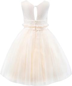 img 3 attached to 💐 Junior Bridesmaid Dresses with Miami Wedding Flowers for Girls' Clothing