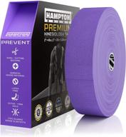 135 feet waterproof kinesiology tape roll for sports therapy – premium elastic support for knee, muscle, wrist, shoulder, back / hypoallergenic cotton – purple логотип