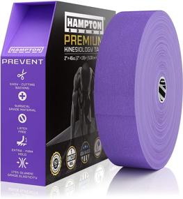 img 4 attached to 135 Feet Waterproof Kinesiology Tape Roll for Sports Therapy – Premium Elastic Support for Knee, Muscle, Wrist, Shoulder, Back / Hypoallergenic Cotton – Purple