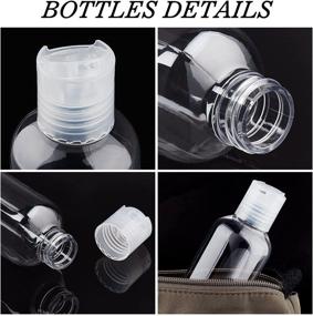 img 2 attached to BENECREAT Clear Refillable Plastic Bottles: Versatile and Convenient Storage Solution