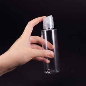 img 1 attached to BENECREAT Clear Refillable Plastic Bottles: Versatile and Convenient Storage Solution