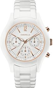 img 4 attached to Caravelle Womens Quartz Stainless Ceramic