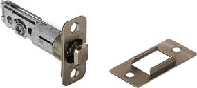 img 2 attached to 🔒 Kwikset 335 Round Bed/Bath Pocket Door Lock: Secure and Stylish in Satin Nickel