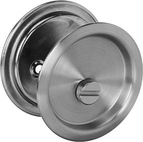 img 3 attached to 🔒 Kwikset 335 Round Bed/Bath Pocket Door Lock: Secure and Stylish in Satin Nickel