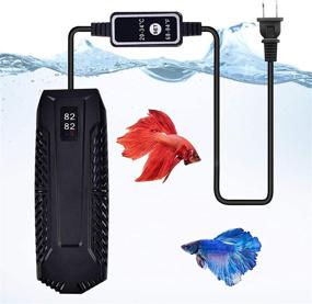 img 4 attached to Aquarium Heater with External Temperature Controller, LED Display for Marine & Fresh Water - Submersible Fish Tank Heater (30-180 Gallon)