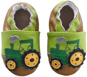 img 4 attached to Unicorn Moccasins Leather Toddler 0 6 12 18 24 Apparel & Accessories Baby Boys and Shoes