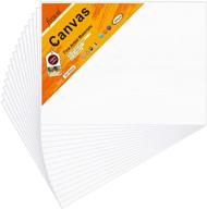 optimized value pack of 18 canvas panels, 8x10 inch, ideal for oil & acrylic painting (3mm thickness) logo