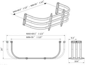 img 3 attached to 🚚 Увеличьте грузоподъемность пикапа с помощью удлинителя кузова ADI OFF ROAD Truck Bed Extender - для полноразмерных пикапов, расширение откидного борта.