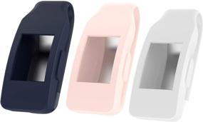 img 2 attached to Seltureone (3 Pack) Clips With Steel Sheet Compatible For Fitbit Inspire/Inspire HR