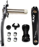 🚲 litetop bike crank arm set 175mm 104 bcd - complete kit with bottom bracket and chainring bolts for mtb bmx road bicycles - compatible with shimano & fsa (1 pair) logo