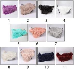 img 1 attached to 📸 Baby Photography Photo Props Blanket: Soft Faux Fur Rug for Newborns, Perfect DIY Basket Stuffer or Backdrop