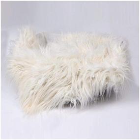 img 4 attached to 📸 Baby Photography Photo Props Blanket: Soft Faux Fur Rug for Newborns, Perfect DIY Basket Stuffer or Backdrop