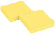 🍽️ pack of 50 light yellow 2-ply luncheon napkins - ideal party supply for any occasion logo