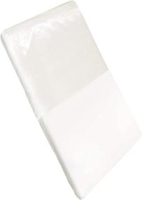 img 1 attached to 🛏️ Mane by Tim & Tam: Satin & Organic Cotton Fitted Crib Sheet - Gentle Care for Delicate Hair and Skin (White)