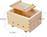 🥢 authentic edoya tofu maker kit: premium hinoki wood - 8 bags of coagulant included! logo