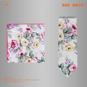 img 1 attached to 👔 Men's Fashion Cotton Tie & Matching Hanky Set by Dan Smith - Complete with Box