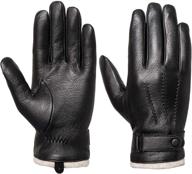 🧤 mens winter genuine leather gloves: must-have men's accessories for gloves & mittens logo