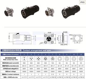 img 2 attached to 🔌 DRRI LP20 Outdoor Waterproof Connector 2 Pin Power Industrial Circular Connector for Furrion, Grand Design, Forrest River RV Solar Ports - Reliable and Durable Solution for Outdoor Connectivity