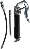 enhanced greasetek mini pistol grip grease gun: 12&#34; hose and extension pipe included logo