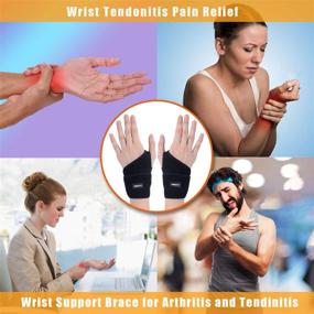 img 3 attached to 🌬️ Enhanced Comfort and Support: Breathable Adjustable Compression Tendonitis Arthritis Sleeve