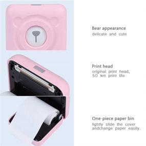 img 2 attached to 🖨️ Mini Wireless Bluetooth Thermal Photo Printer: Portable Smartphone Printer for Instant Quality Prints - Perfect Gift for Kids, Women, and Men!